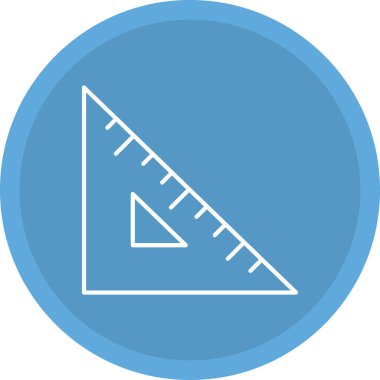 Web Kullanımı için Cetvel Simgesi, Vektör İllüstrasyonu