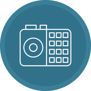 Web Kullanımı için Eski Telefon Sözcüsü Simgesi, Vektör İllüstrasyonu