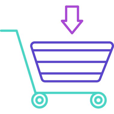 Otomobil Simgesine Ekle, Web Kullanımı için Vektör İllüstrasyonu