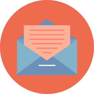 Web kullanımı için Zarf Simgesi, Vektör İllüstrasyonu