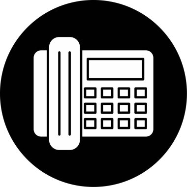 Web Kullanımı için Telefon Simgesi, Vektör İllüstrasyonu