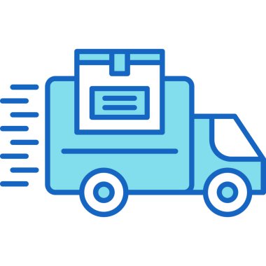 Web kullanımı için Taşıma Aracı Simgesi, Vektör İllüstrasyonu