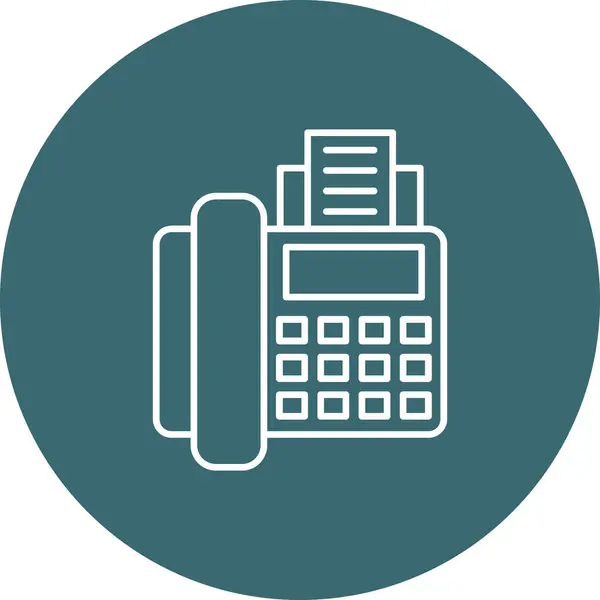 Web kullanımı için faks Simgesi, Vektör İllüstrasyonu