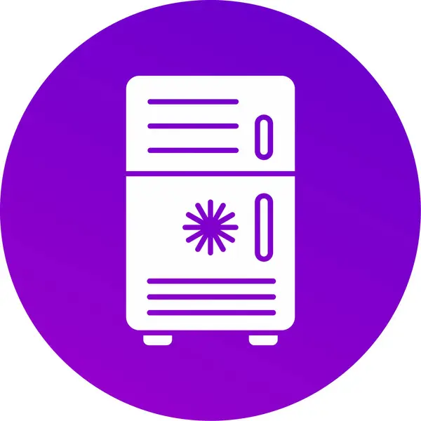 Web kullanımı için Buzdolabı Simgesi, Vektör İllüstrasyonu