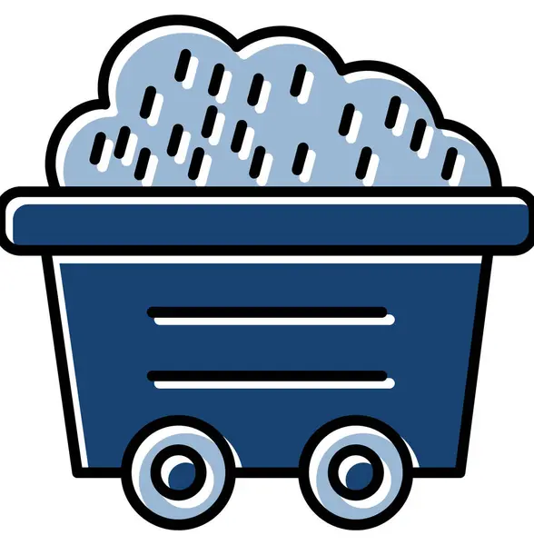 Vagon Simgesi, Web Kullanımı için Vektör İllüstrasyonu