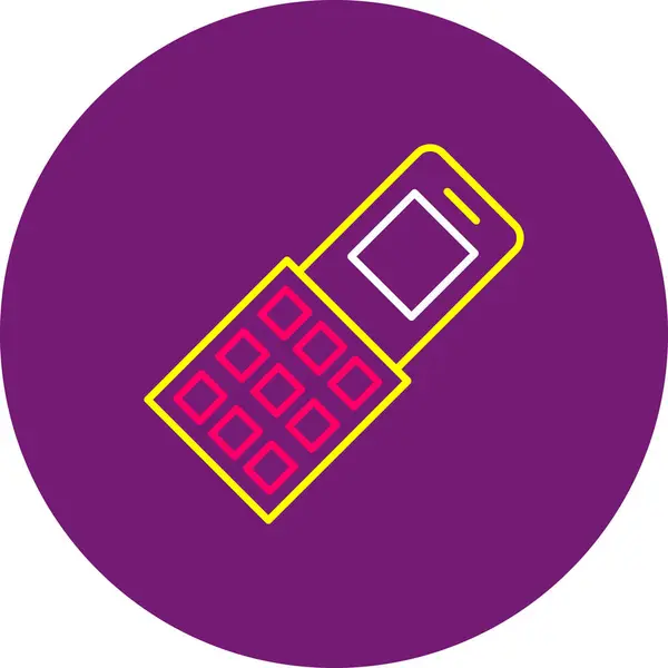 Web Kullanımı için Cep Telefonu Simgesi, Vektör İllüstrasyonu