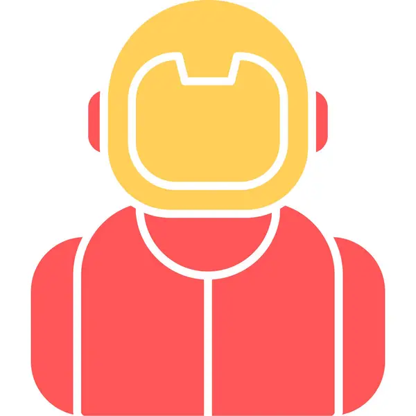 Astronot Simgesi, Web Kullanımı için Vektör İllüstrasyonu