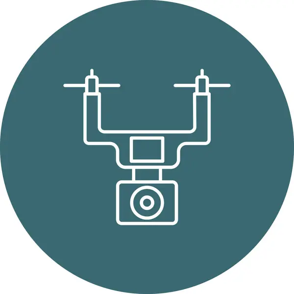 Web Kullanımı için Drone Simgesi, Vektör İllüstrasyonu