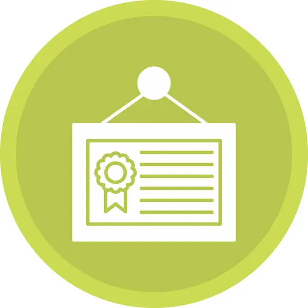 Web Kullanımı için Diploma Simgesi, Vektör İllüstrasyonu