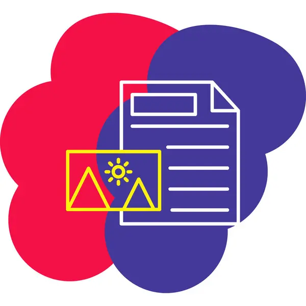 Web Kullanımı için Belge Simgesi, Vektör İllüstrasyonu