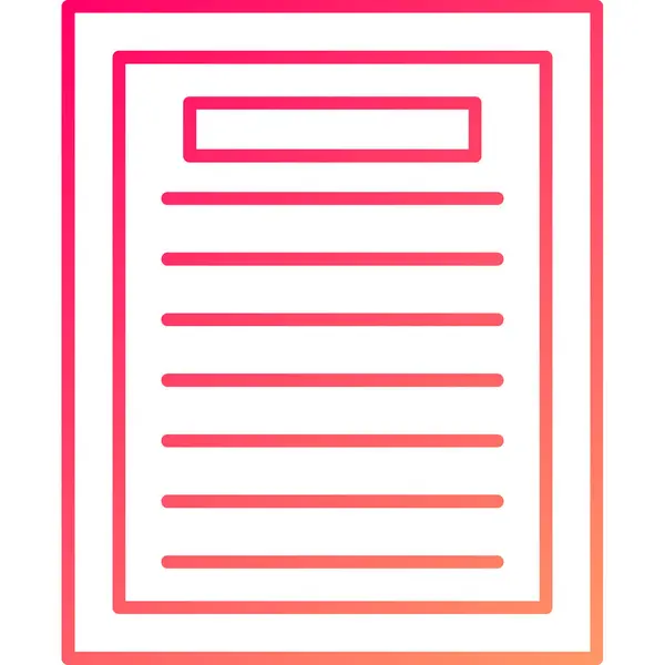 Web Kullanımı için Not Simgesi, Vektör İllüstrasyonu