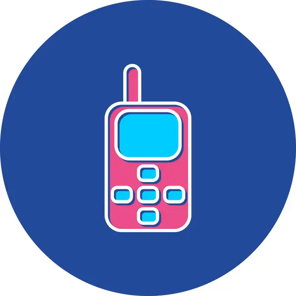 Web kullanımı için Cep Telefonu Simgesi, Vektör İllüstrasyonu