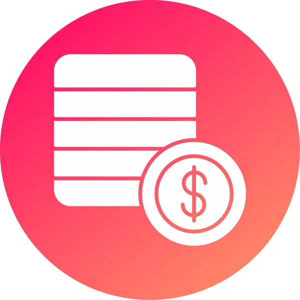 Web Kullanımı için Para Simgesi, Vektör İllüstrasyonu