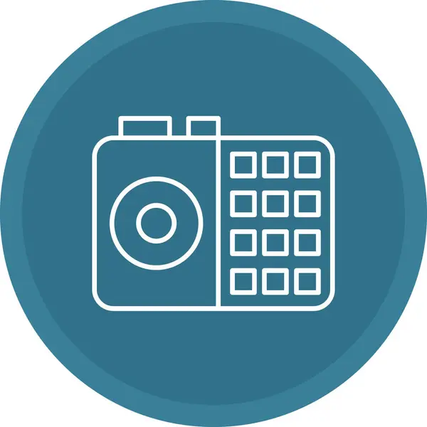 Web Kullanımı için Eski Telefon Sözcüsü Simgesi, Vektör İllüstrasyonu