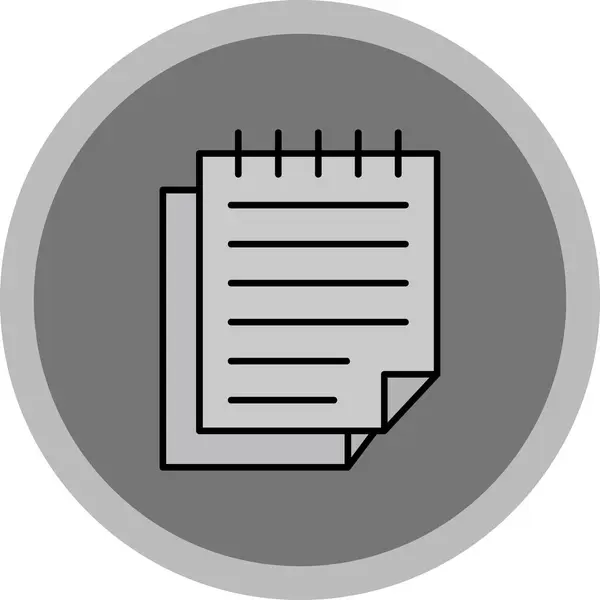 Web Kullanımı için Notlar Simgesi, Vektör İllüstrasyonu