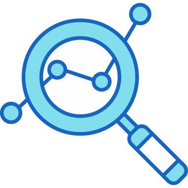 Web Kullanımı için Araştırma Simgesi, Vektör İllüstrasyonu