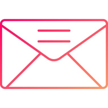 Web Kullanımı için E- posta Simgesi, Vektör İllüstrasyonu