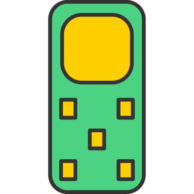 Web Kullanımı için Telefon Simgesi, Vektör İllüstrasyonu