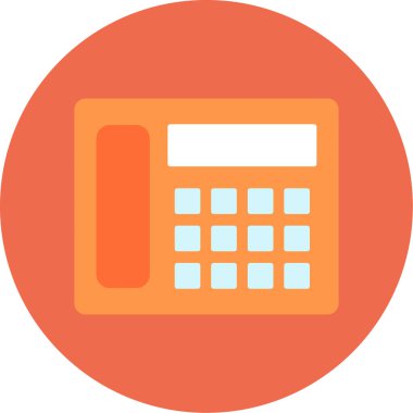 Web Kullanımı için Telefon Simgesi, Vektör İllüstrasyonu