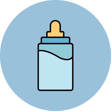 Web Kullanımı için Besleme Şişesi Simgesi, Vektör İllüstrasyonu