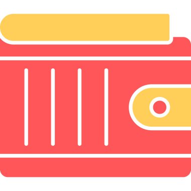 Web Kullanımı için Cüzdan Simgesi, Vektör İllüstrasyonu