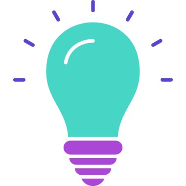 Web Kullanımı için Fikir Simgesi, Vektör İllüstrasyonu