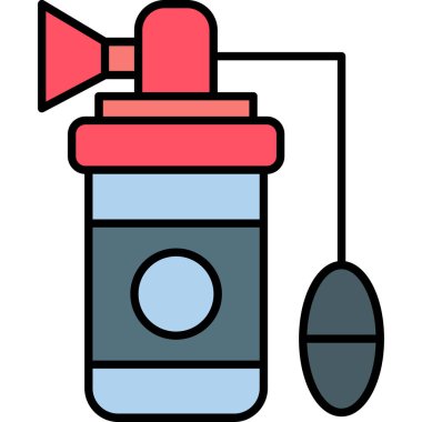 Web Kullanımı için Göğüs Pompası Simgesi, Vektör İllüstrasyonu