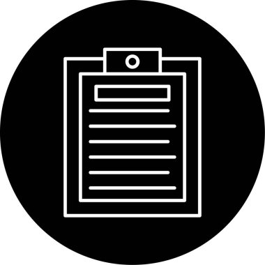 Web Kullanımı için Not Simgesi, Vektör İllüstrasyonu