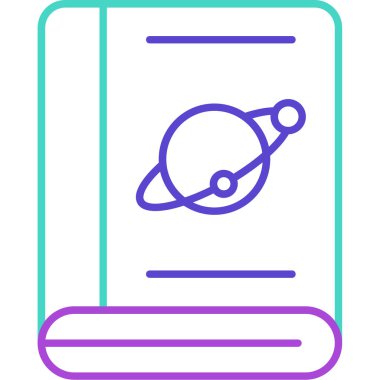 Web Kullanımı için Kitap Simgesi, Vektör İllüstrasyonu