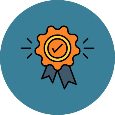 Web Kullanımı için Garanti Simgesi, Vektör İllüstrasyonu