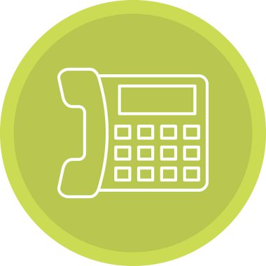 Web Kullanımı için Telefon Simgesi, Vektör İllüstrasyonu