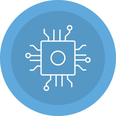 Çip Simgesi, Web Kullanımı için Vektör İllüstrasyonu