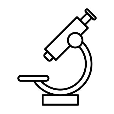 Web Kullanımı için Microscope.svg Simgesi, Vektör İllüstrasyonu