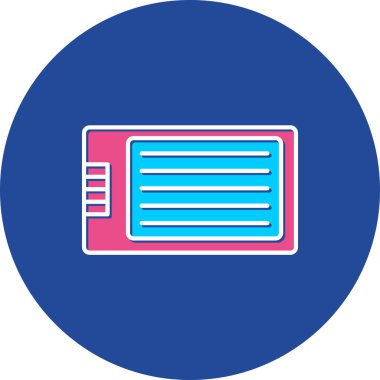 Web Kullanımı için Tablet Simgesi, Vektör İllüstrasyonu