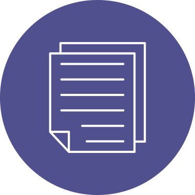 Web Kullanımı için Not Simgesi, Vektör İllüstrasyonu