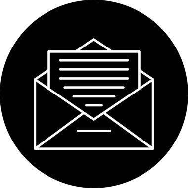 Web kullanımı için Zarf Simgesi, Vektör İllüstrasyonu