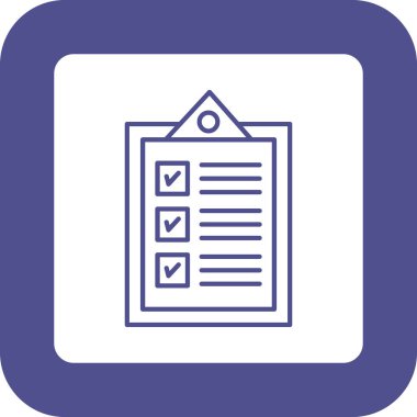 Web Kullanımı için Görev Simgesi, Vektör İllüstrasyonu