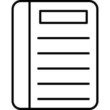 Book.svg Simgesi, Web Kullanımı için Vektör İllüstrasyonu