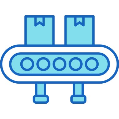 Web Kullanımı için Taşıyıcı Kayışı Simgesi, Vektör İllüstrasyonu