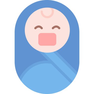 Web Kullanımı için Yeni Doğan Simgesi, Vektör İllüstrasyonu