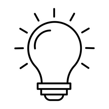 light.svg Simgesi, Web Kullanımı için Vektör İllüstrasyonu