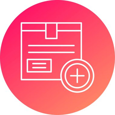 Web Kullanımı için Kutu Simgesi, Vektör İllüstrasyonu