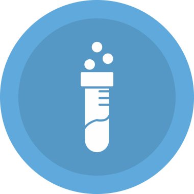 Web kullanımı için test tübü simgesi, vektör illüstrasyonu