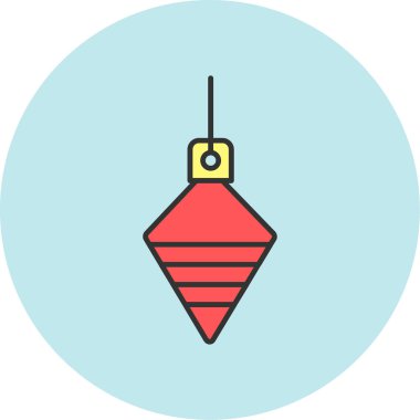 Plumb Bob Simgesi, Web Kullanımı için Vektör İllüstrasyonu