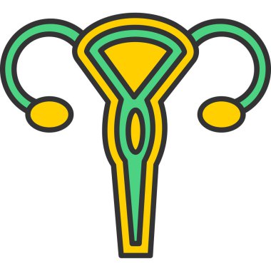 Web kullanımı için Rahim Simgesi, Vektör İllüstrasyonu