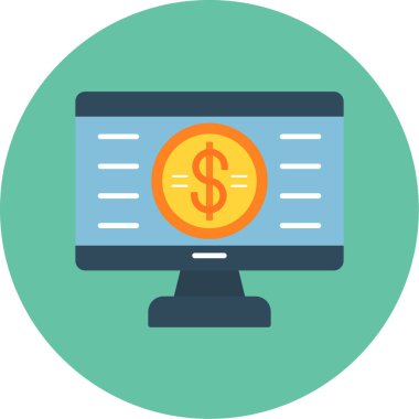 Web kullanımı için Siber Pazartesi Simgesi, Vektör İllüstrasyonu