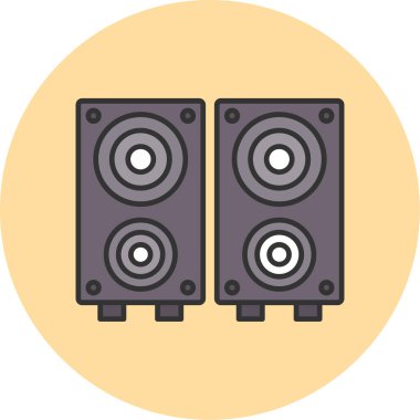 Web Kullanımı için Sözcü Kutusu Simgesi, Vektör İllüstrasyonu