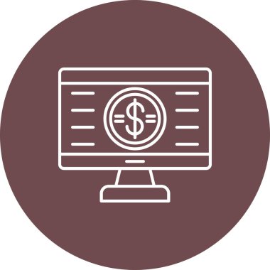 Web kullanımı için Siber Pazartesi Simgesi, Vektör İllüstrasyonu