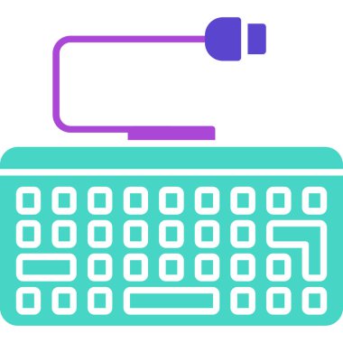 Web Kullanımı için Klavye Simgesi, Vektör İllüstrasyonu