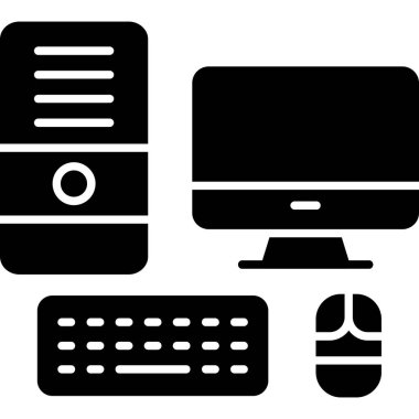 Web Kullanımı için Bilgisayar Simgesi, Vektör İllüstrasyonu